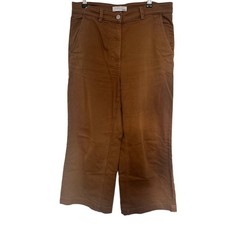 Everlane Tan High-Waisted Trousers size 10