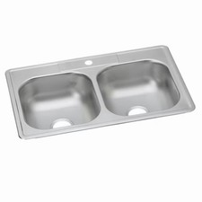 Dayton by Elkay 33x22x7  Double Basin Stainless Steel Kitchen Sink DD233221