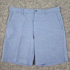 Callaway Mens Blue Heather Performance Golf Shorts Size 34 Stretch Flat Front
