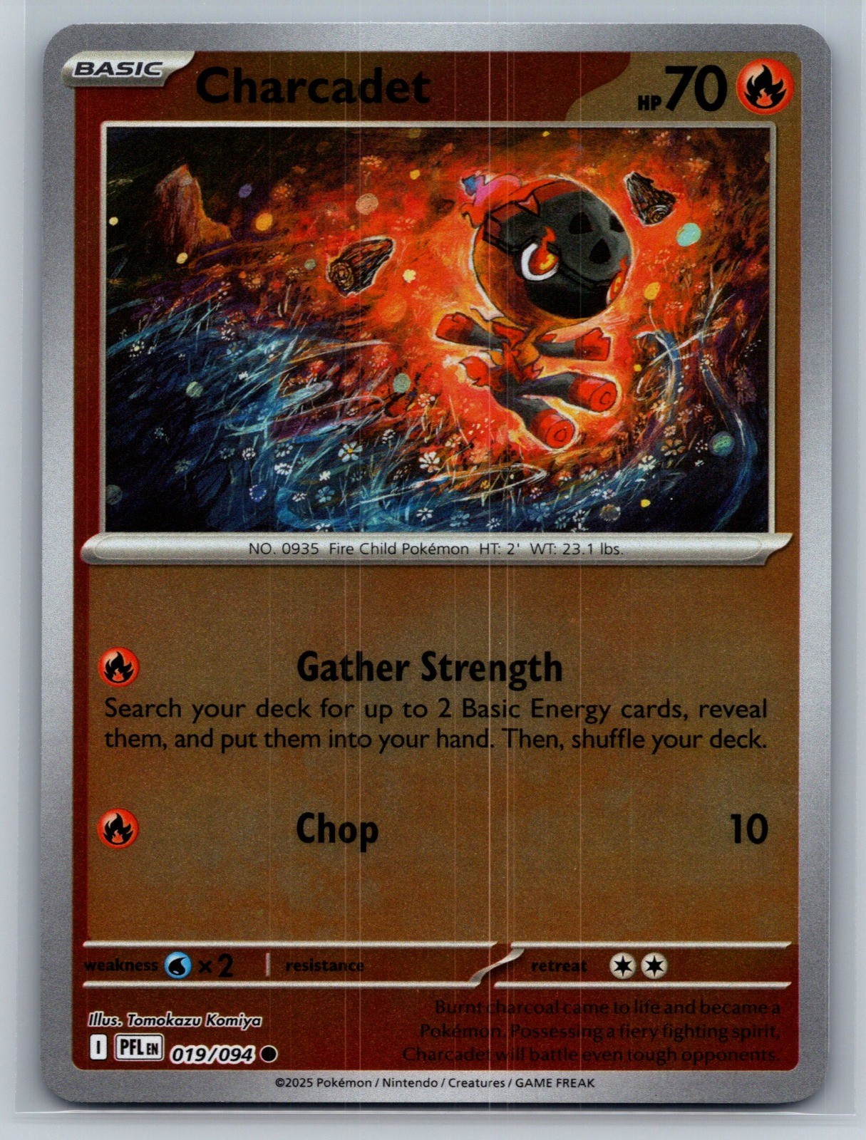 2025 Charcadet Reverse Holo Common ME02: Phantasmal Flames 019/094 NM