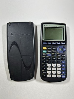 Texas Instruments TI-83 Plus Graphing Calculator with Cover Tested And Working