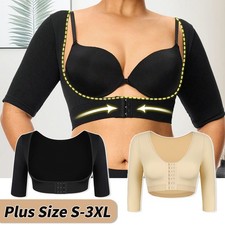 Upper Compression Arm Shaper Post Surgery Wrap Sleeve Shapewear Front ClosureBra