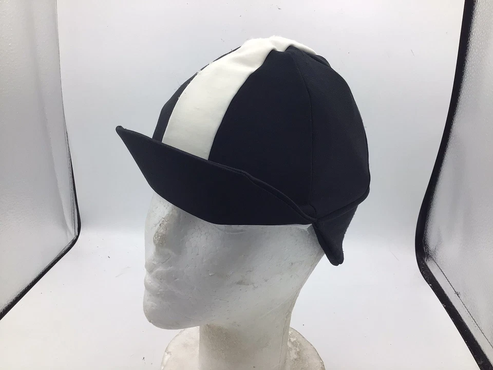 Gorra Capo Ciclismo Hecha en Italia Bicicleta Montar Negro Blanco Poliéster U2 Foto 2 de 4