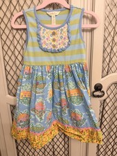 Matilda Jane Home Sweet Home Dress Size 4 Brilliant Daydream Girls Ruffle Knits