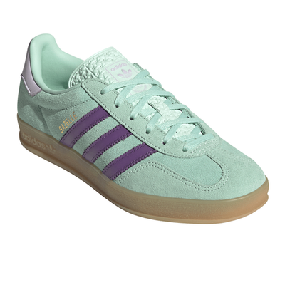Size 9.5 - Adidas Gazelle Indoor Clear Mint Active Purple W for