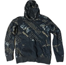Jordan Air All Over Print Pullover Hoodie Sweatshirt Youth XL 13-15yr