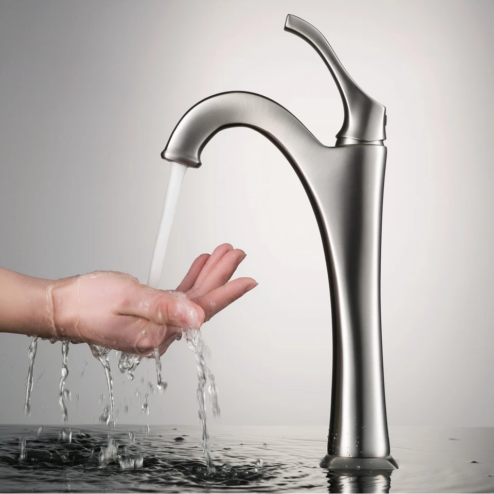 Kraus C-GV-399-19MM-1200 Arlo & Glass 17" vaso de vidrio baño Foto 2 de 4