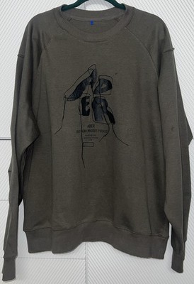 Men s Size A2 Large Ader Error Crewneck Sweater Dark Green