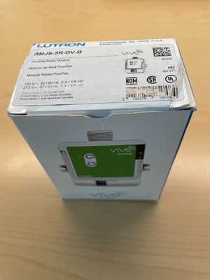 LUTRON VIVE POWPAK WIRELESS RELAY CONTROL  RMJS-5R-DV-B (NEW)