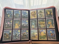 Pokmon Van Gogh Inspired Custom Art Card Lot 18 Cards Sleeved