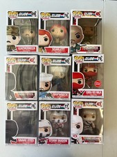GI JOE FUNKO LOT OF 9. SNAKE EYES, ROADBLOCK, SHIPWRECK, STORMSHADOW, SCARLETT