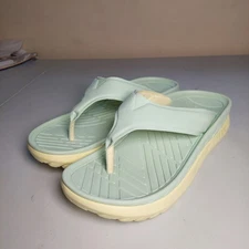 Vionic Restore Recovery Sandals Thongs Flip Flops Women 10 M8.5 Mint Green Lemon