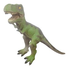 2011 Tyrannosaurus Rex 2112A Soft Rubber Green T-Rex Toys R Us Dinosaur 20" Long