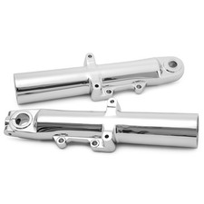 Chrome Fork Sliders Lower Legs for Harley Touring Street Electra Glide 2014-2023
