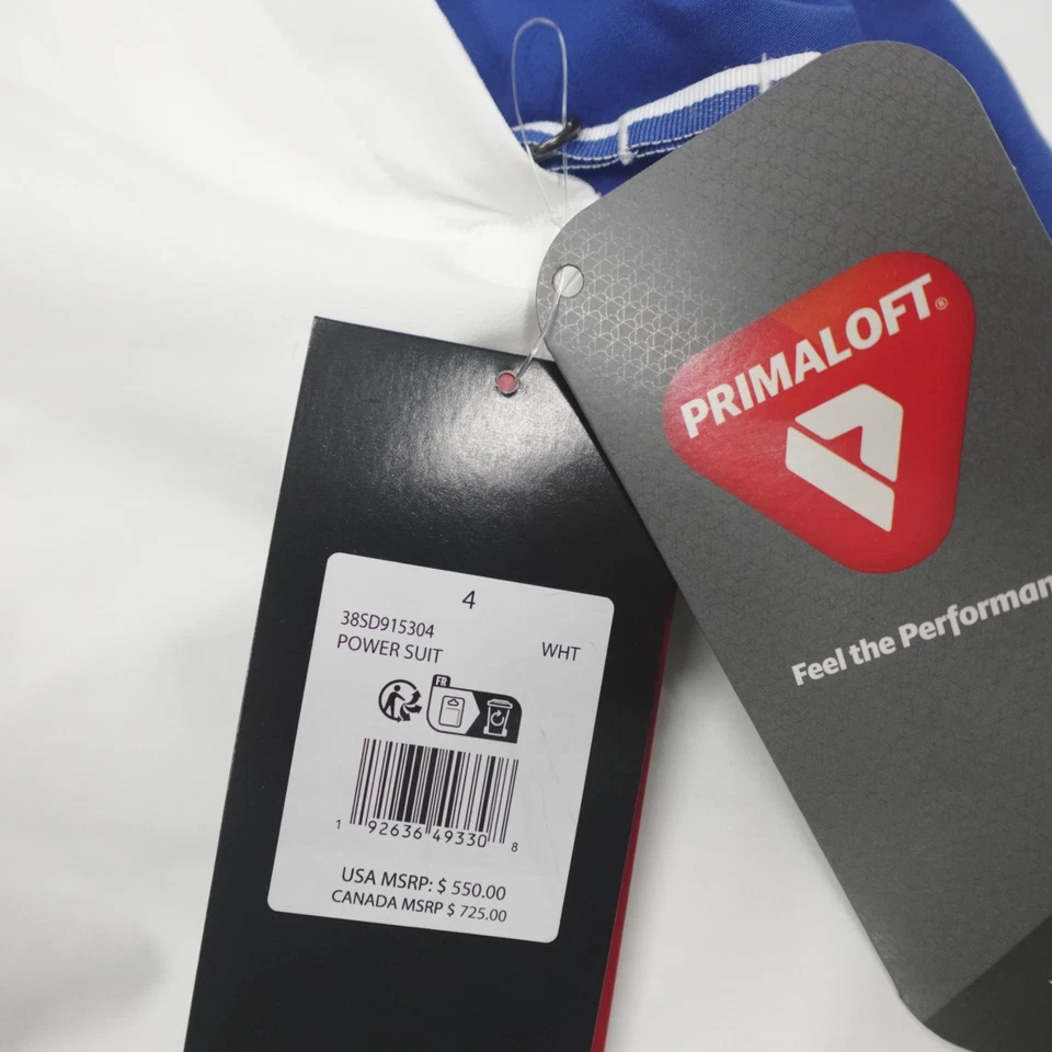 Traje eléctrico SPYDER aislado esquí Primaloft 20K impermeable blanco talla 4 $550 Foto 3 de 4