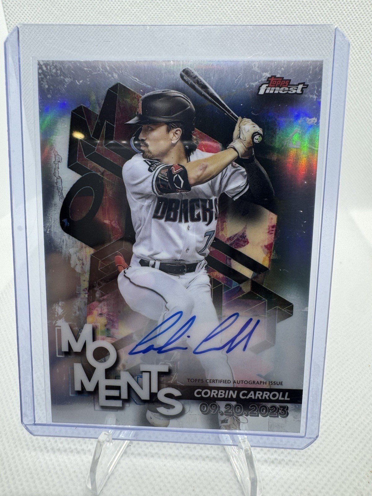 2024 Topps Finest Corbin Carroll #FMA-CC Finest Moments On-Card Auto DBacks