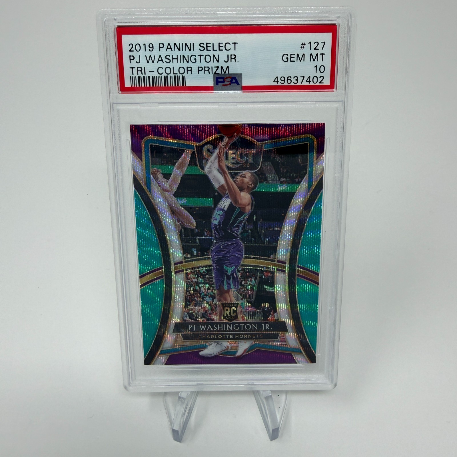 2019-20 Panini Select PJ Washington Tri Color Prizm PSA 10 #127 Premier Level