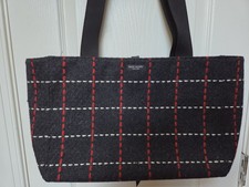 Kate Spade New York Diaper Bag Plaid Wool Exterior Pre Owned