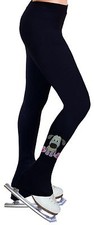 Ice Figure Skating Dress Practice Pants Trousers Leggings w/Rhinestone R289