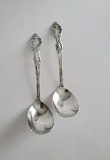 Wm Rogers Mfg Co Extra Plate Valley Rose Soup Spoon Set Original Rogers