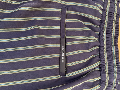 Scotch & Soda Suit Boys 12 Green Striped Pinstriped Scotch&soda Pants And Blazer - Picture 13 of 16