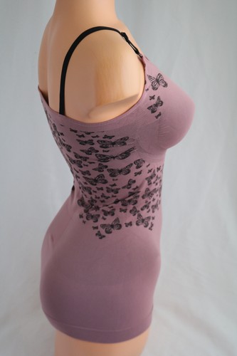 ♥Schlankstütz Mieder-R-Top Gr. M 38/40 Mauve *Butterfly Schimmer* SK3♥ - Picture 4 of 7