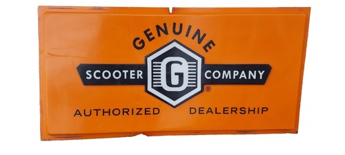 Genuine Scooter Company Distributors Sign 6x3 Ft Plastic Garage Mancave Advert