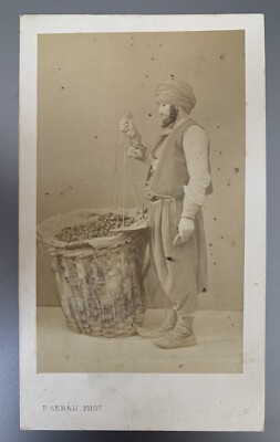 Cdv Worker von Sebah in Konstantinopel Türkei Osmanisch