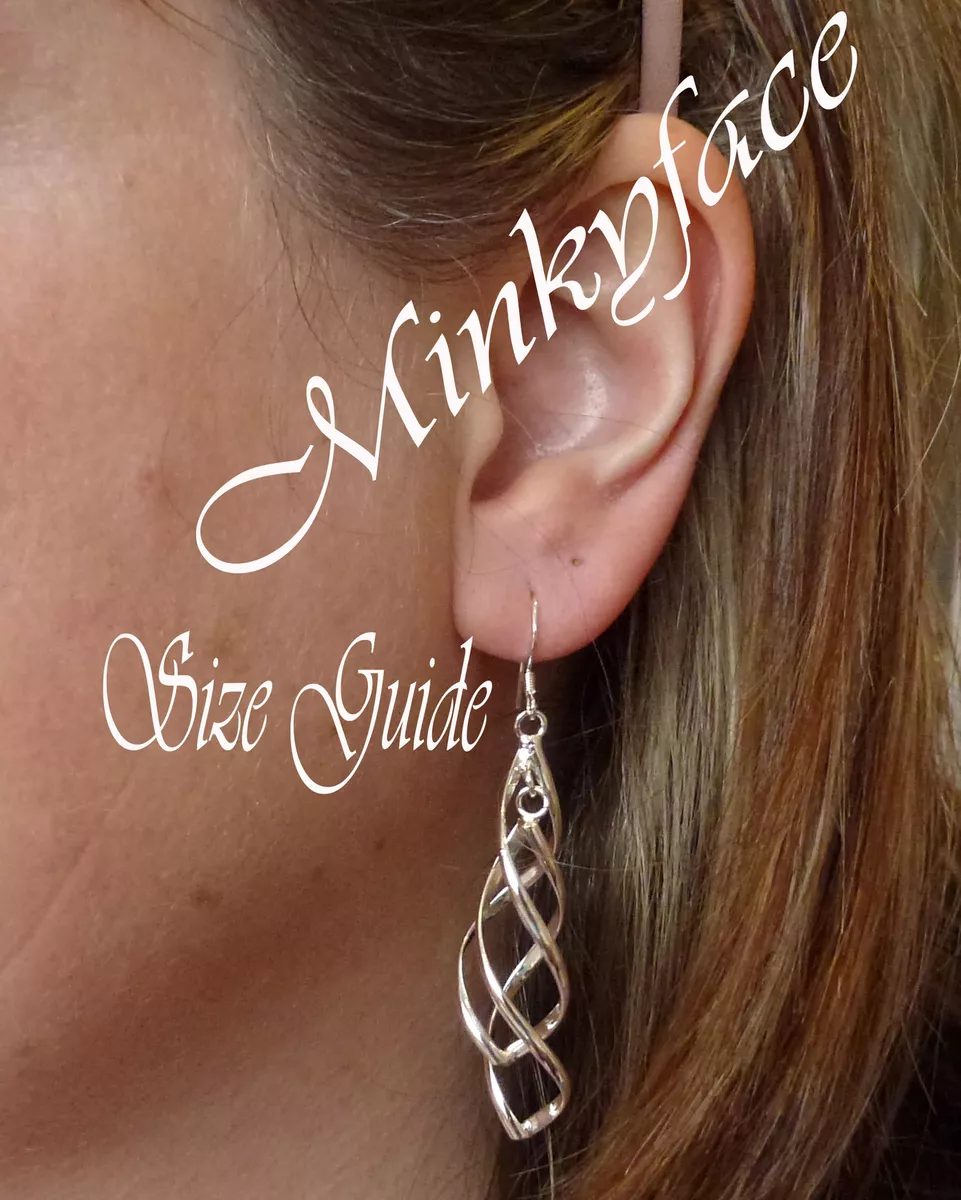 925 Sterling Silver plt Drop Earrings Double Twist Dangle Free