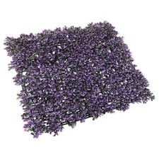 20x20'' Artificial Purple Pittoso Mat Wall Hedge Decor Privacy Fence Panel Grass