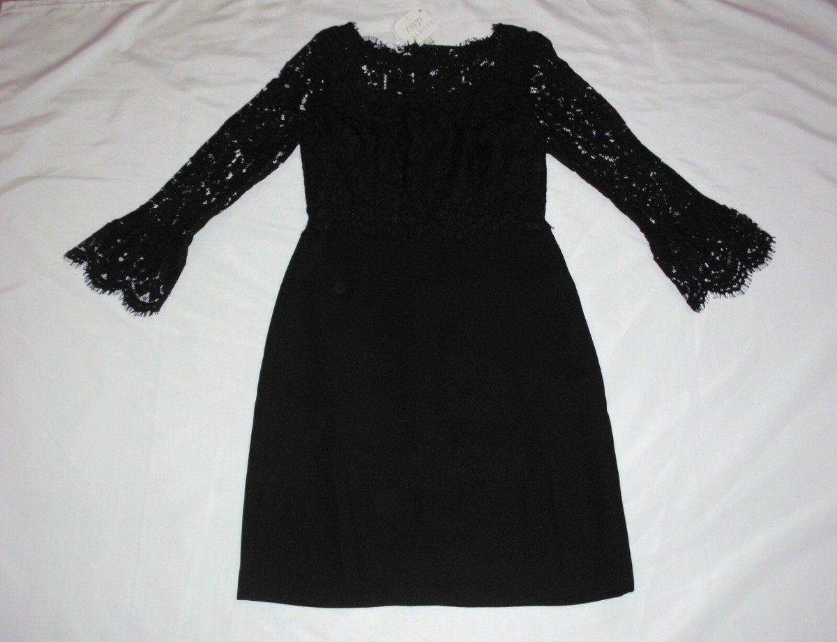 Dresses For Wedding Guest Sheath Dress Talbots Crepe And Lace Dress TALBOTS  Little Black Ponte Sheath