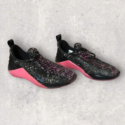 Nike React Metcon AMP Black Blue Fury Pink Cross Training Shoes Men's Size 