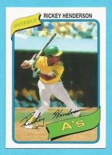 RICKEY HENDERSON Singles & Inserts (with Pictures) / You Pick The Cards