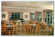c1960 Main Dining Room Pfeiffer Interior View Big Sur Lodge California Postcard