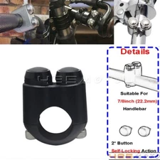 Universal 7/8" Handlebar Control Switch Turn Signals Latch Self Locking Switch