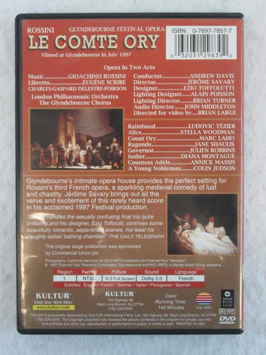 Rossini Le Comte Ory (DVD, 2005) 32031298392| eBay