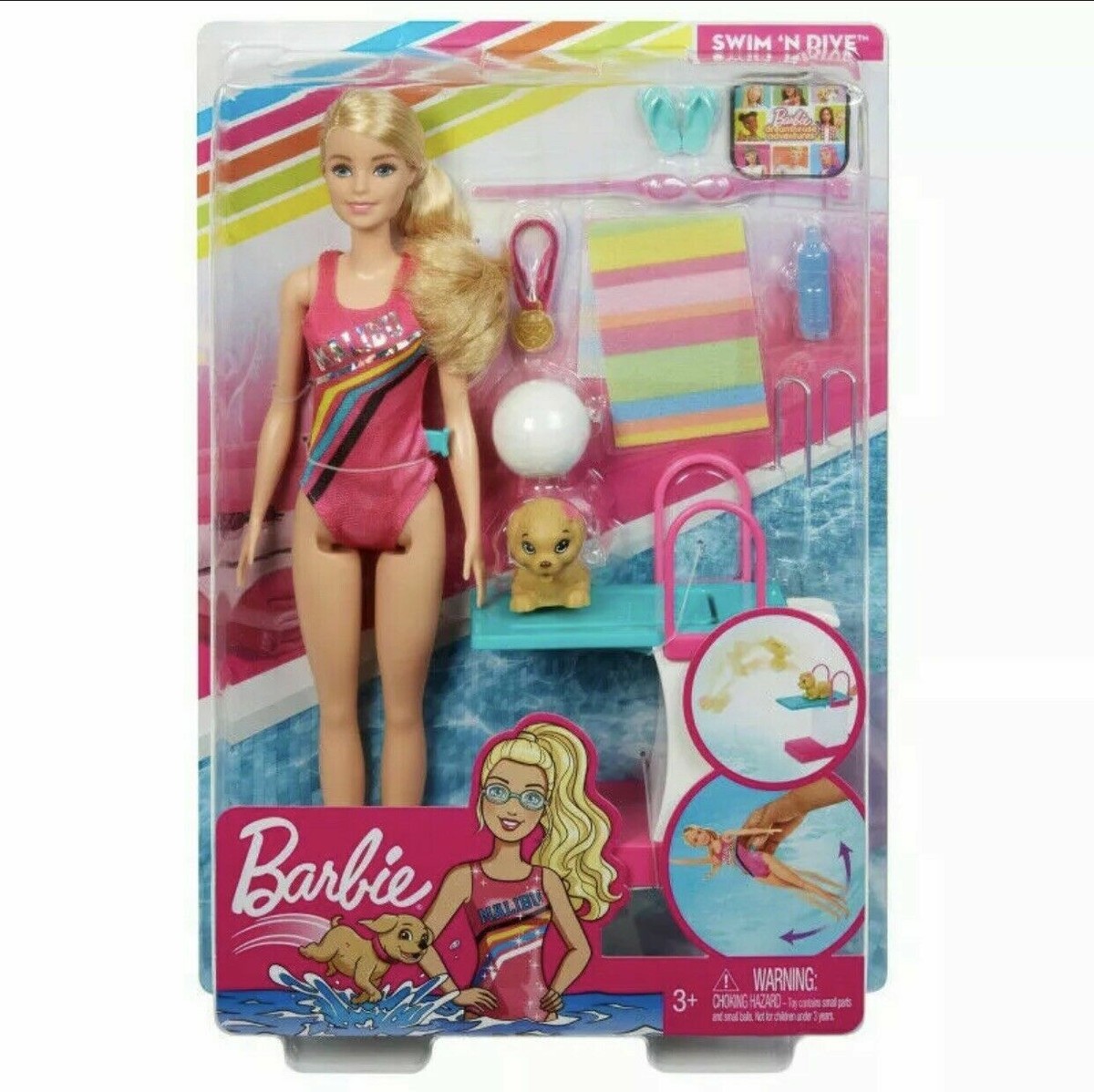 Barbie GHK23 Dreamhouse Adventures Swim 'n Dive Doll
