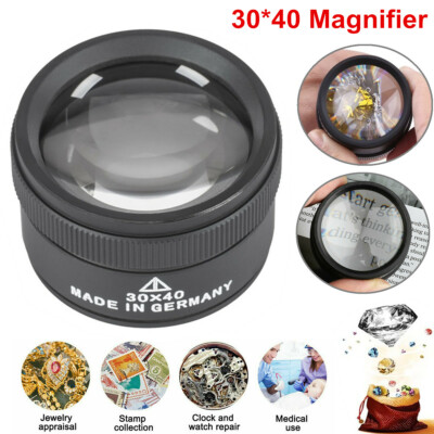 40x Magnifying Glass Eye Loop Optical Magnifier Jewelry Watch Repair Tool USA