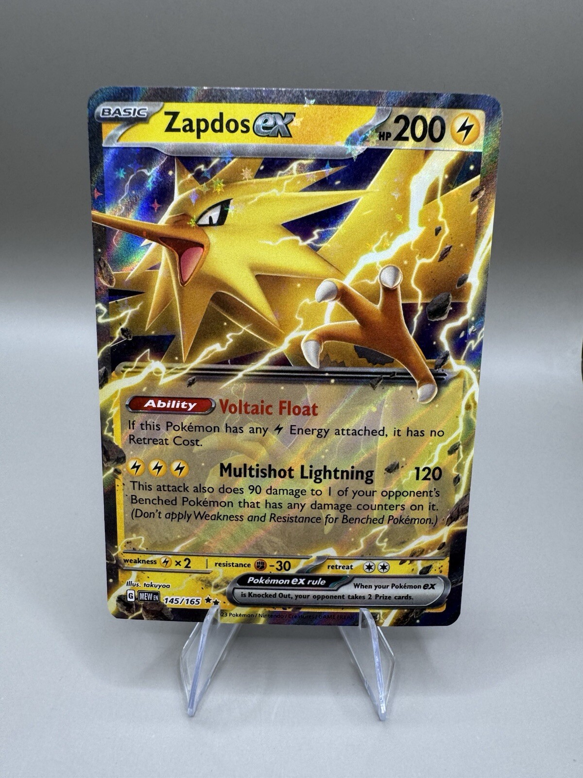 Zapdos ex 145/165 - SV: Scarlet & Violet 151 - Pokemon TCG Near Mint Condition