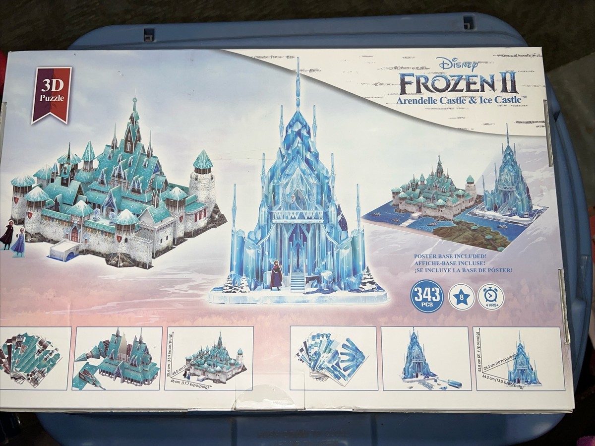 Disney Frozen II Arendelle Castle & Ice Castle CubicFun 3D Puzzle