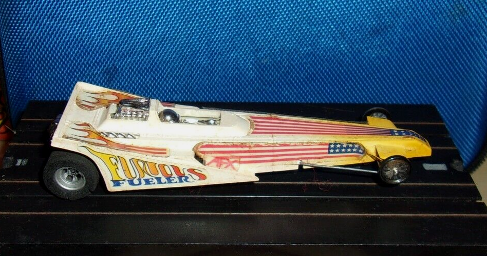 AURORA AFX FURIOUS FUELER YELLOW DRAGSTER SLOT CAR RARE VINTAGE 1973 eBay