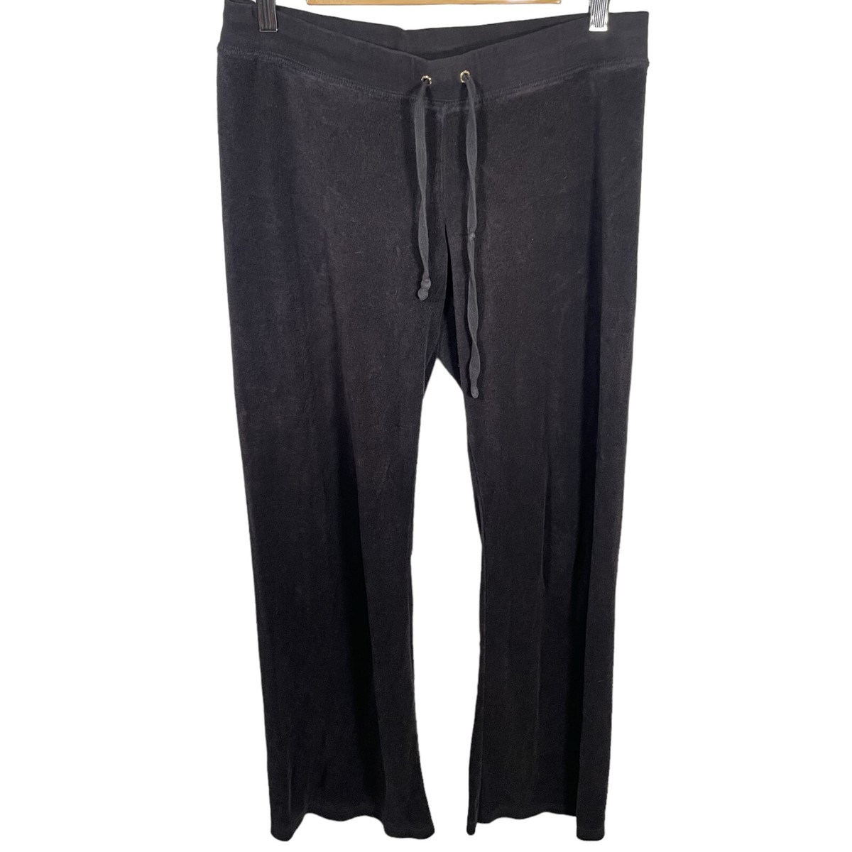 Juicy Couture Black Label Terry Cloth Pants Womens Size