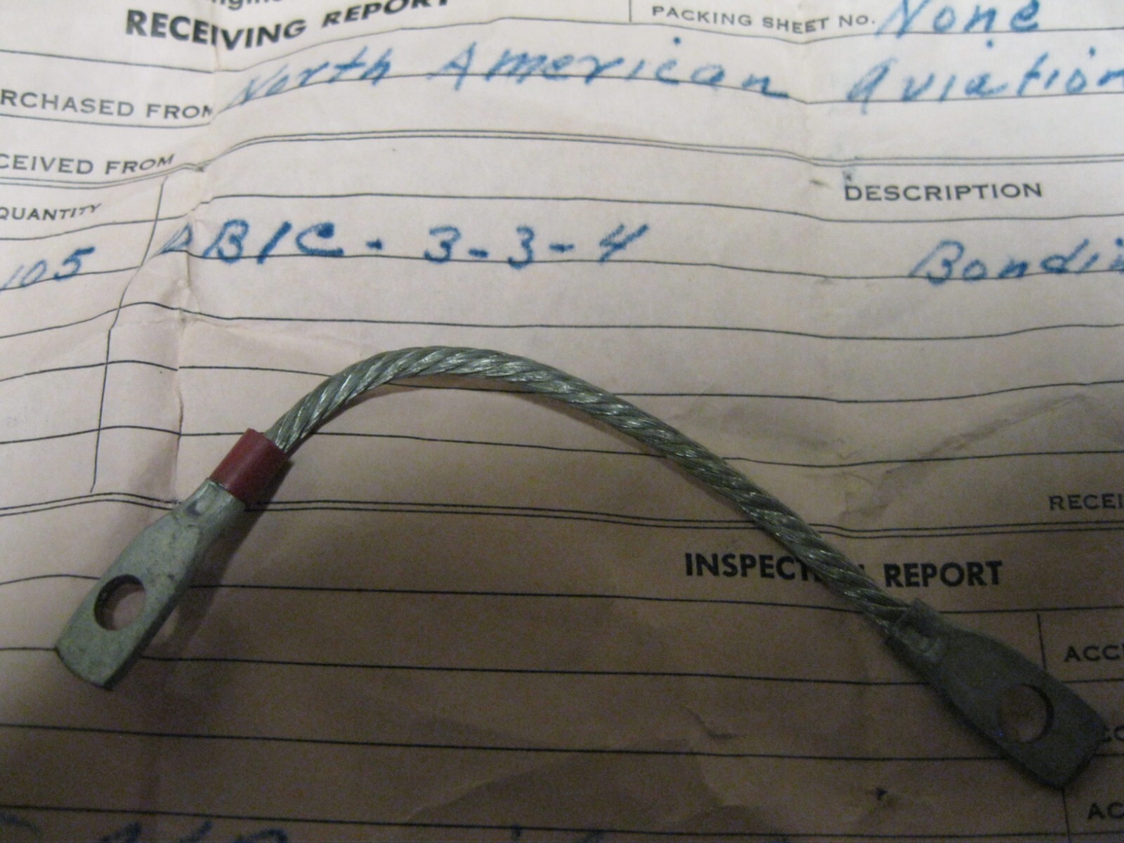 New Bonding Wire, North American Aircraft 10B1C-3-3-4, 10B1C-3-3-34