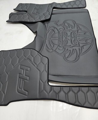 Prestige Line BLACK/ GREY VOLVO VIKING FH4 FH5 AERO HONEYCOMB FLOOR MATS