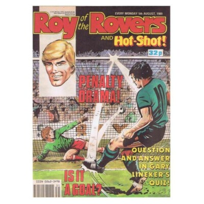 Roy of the Rovers Comic  August 5 1989 mbox2769 Penalty Drama! Is it a goal?