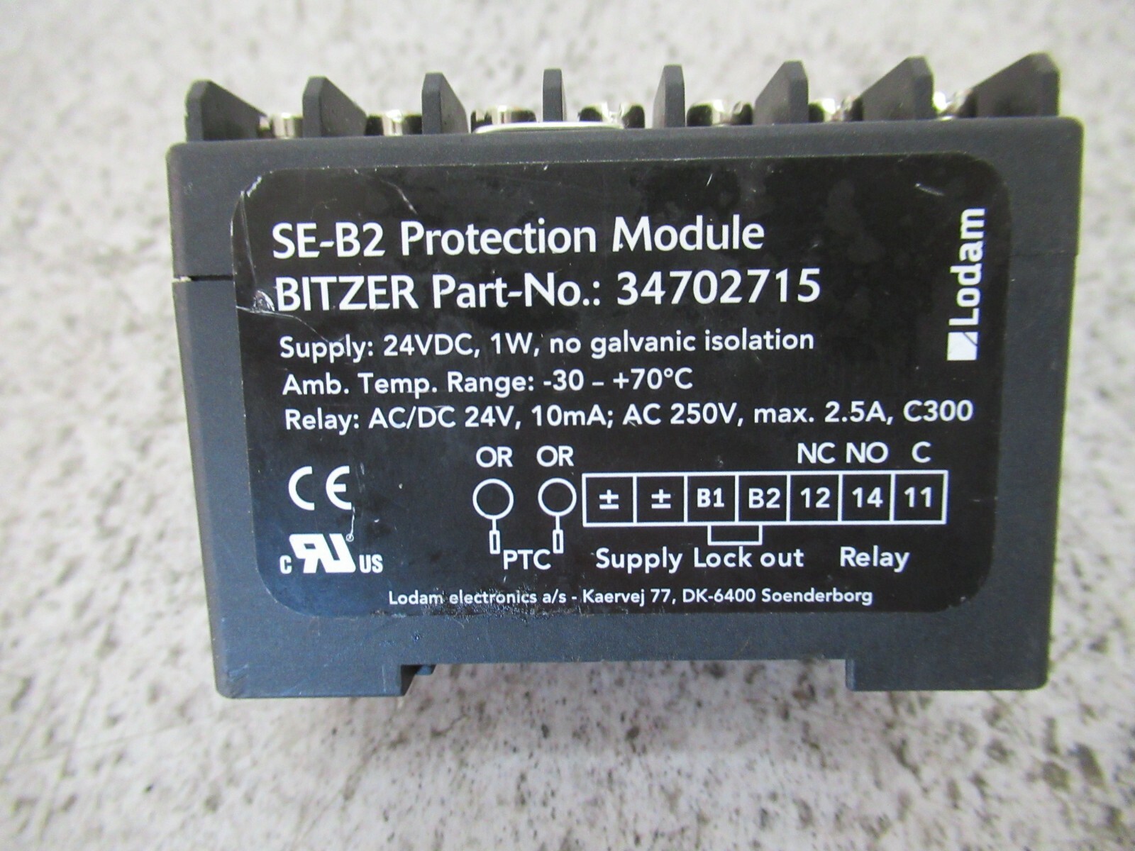 Lodam SE-B2 Protection Module Bitzer 34702715 Lodam 3472715 Unused