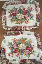 Pair Vintage Ralph Lauren Melissa Ruffled Standard Pillow Shams EUC
