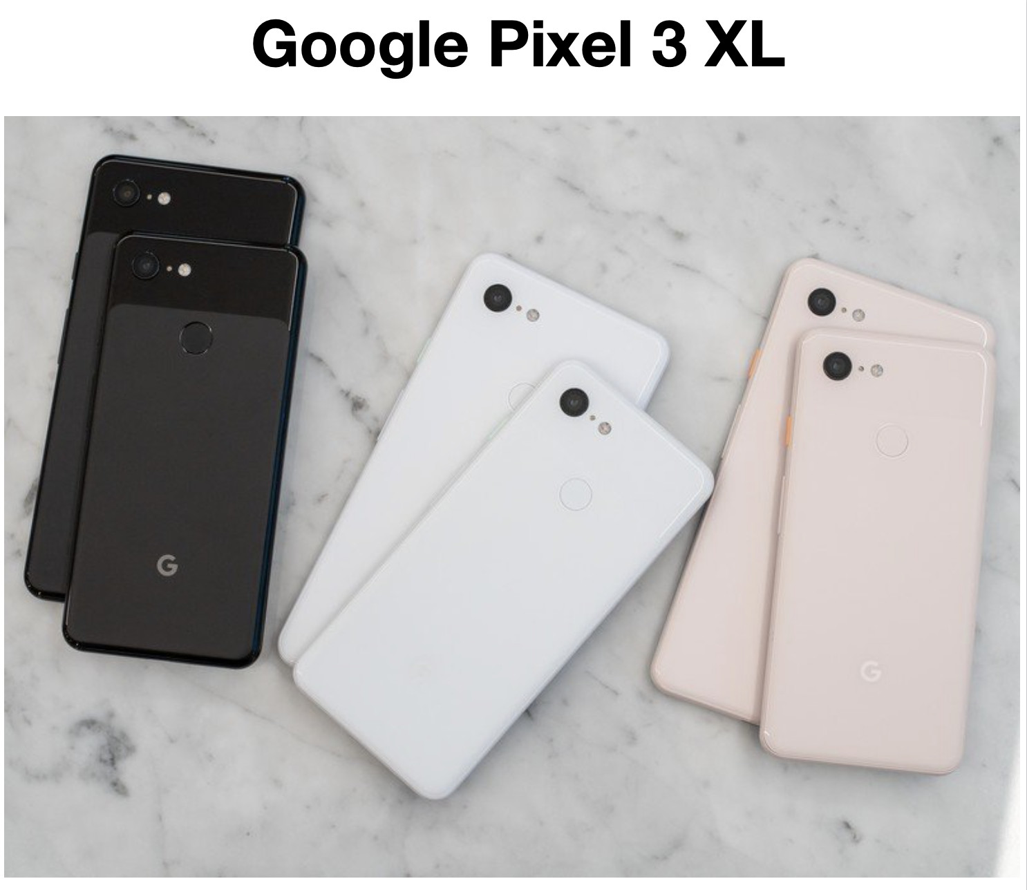 Google Pixel 3 - Pixel 3 XL - Pixel 4 64GB 4G LTE Unlocked Android Smartphone