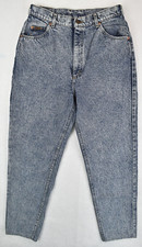 Vintage 90s Lee Jeans Union Made High Waisted Stone Wash Blue Misses Size 14M