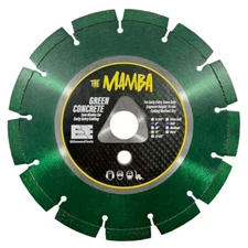 Green Concrete Diamond Saw Blades for Early Entry Cutting, Dry Only